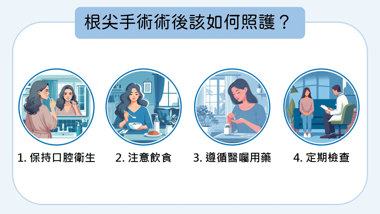 根尖手術術後該如何照護？